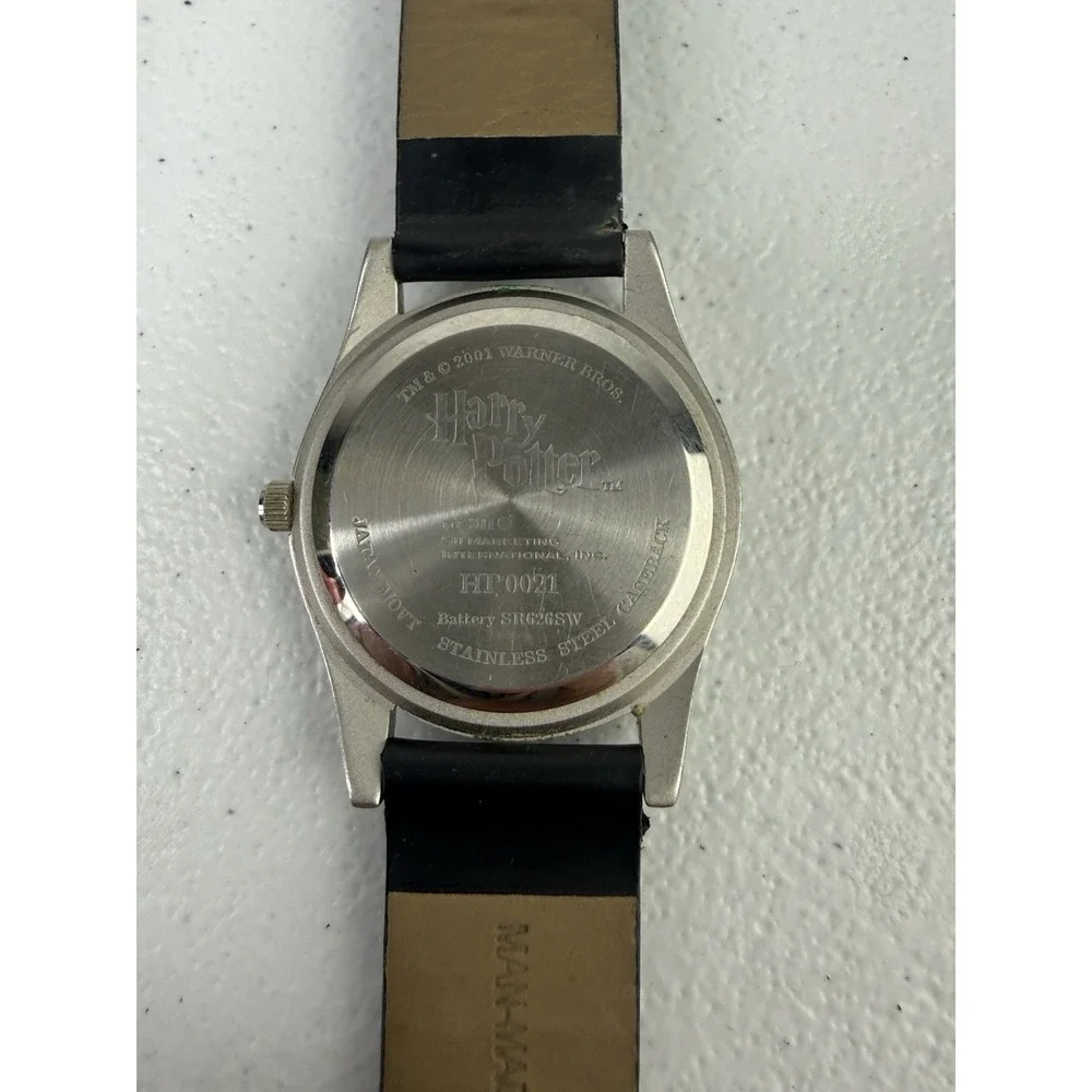 2 Boy's Men's Wristwatch Watch Harry Potter 2001 HP0021 by SII Silver Black Band